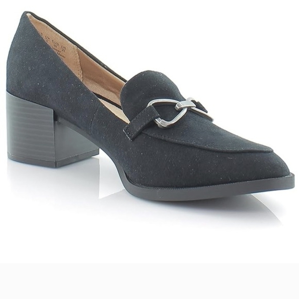 LifeStride Womens Devyn 2 Block Heel Loafer Loafer
